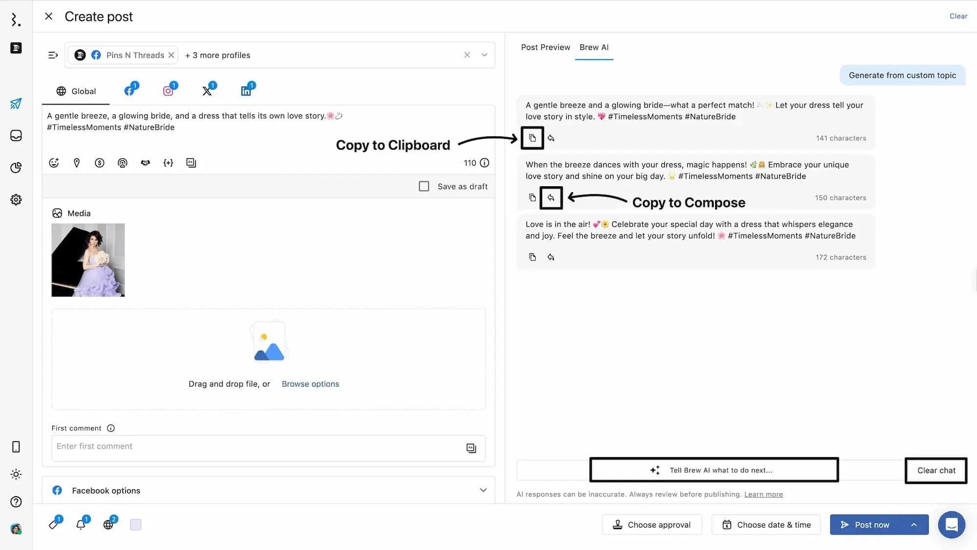 Use the Generated Text