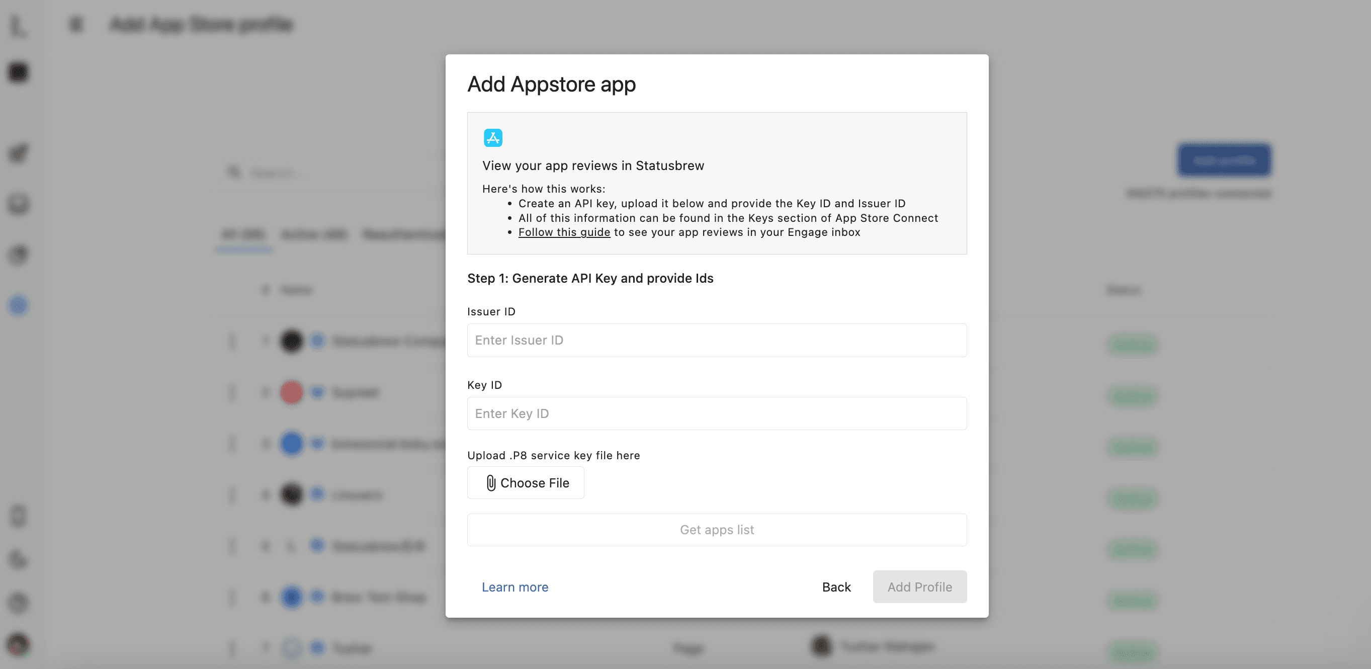 connect-app-store-in-statusbrew