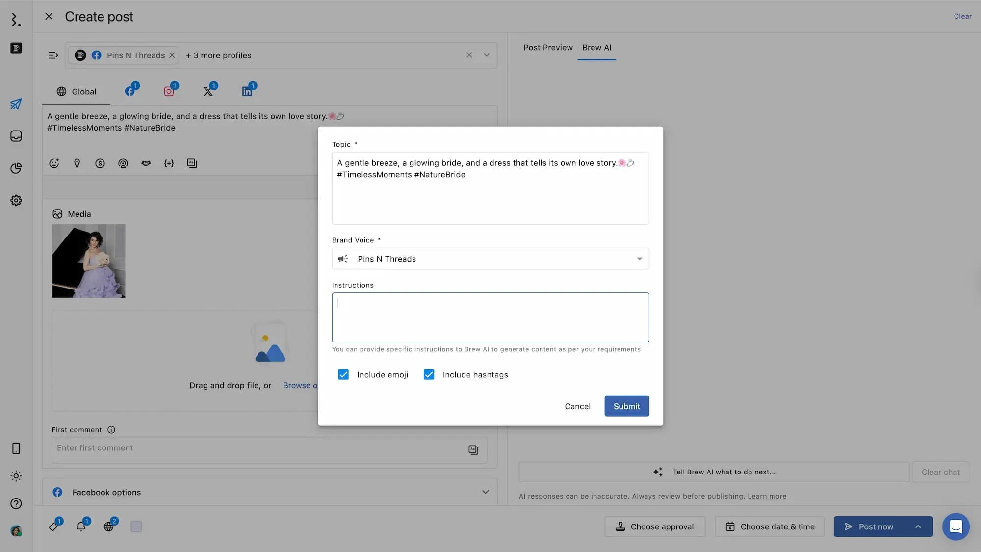 Brew AI Topic options