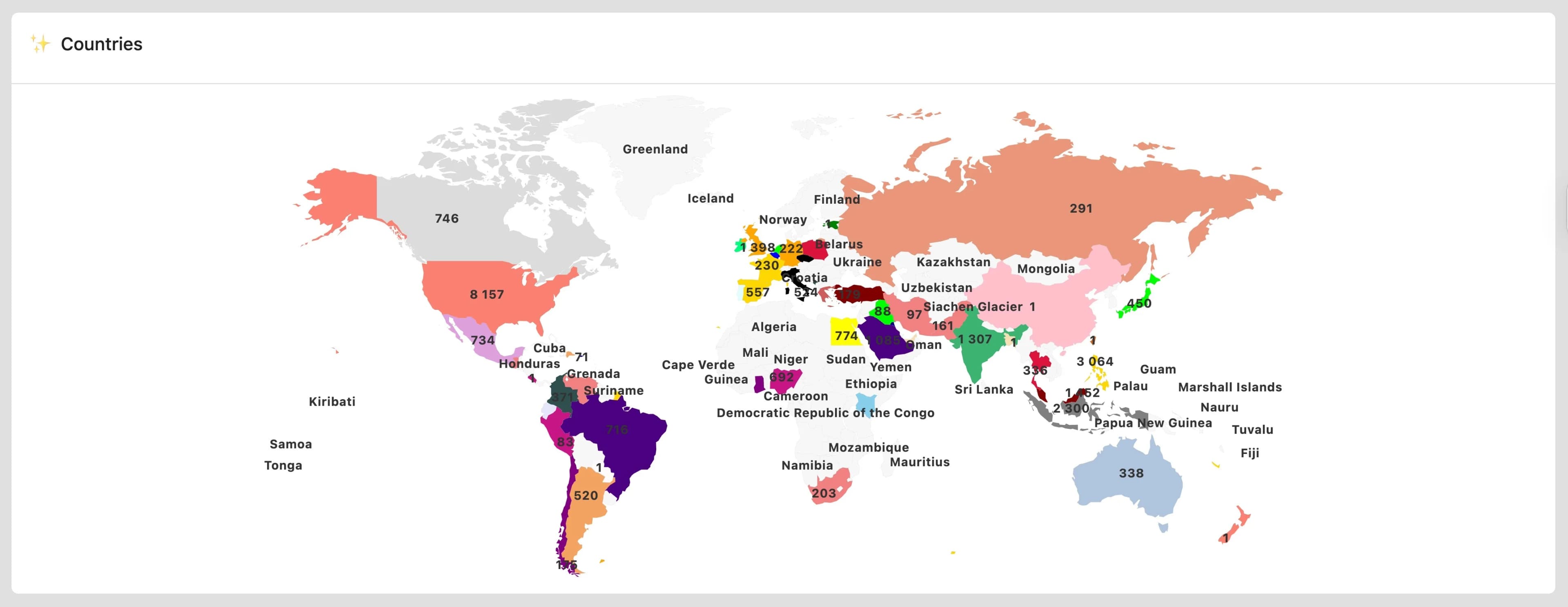 map chart